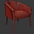 Elegant Pomeroy Barrel Chair Set 3D model small image 2