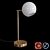 Sleek Staggered Glass Table Lamp 3D model small image 1