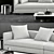 Luxurious Minotti Granville Sofa 3D model small image 3