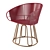 Elegant Ames Circo Dining Chair 3D model small image 1