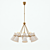 Clarkson Gold Chandelier: Mid-Century Elegance 3D model small image 1