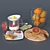 Modern Kitchen Decor Set 3D model small image 1