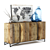 Dialma Brown Sideboard: Reclaimed Wood, Natural Finish 3D model small image 1