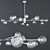 Elegant Dallas Medium Chandelier 3D model small image 2