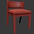 Elegant Venus Dining Chair 3D model small image 2