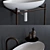 Elegant Oval Washbasin: Monsieur 3D model small image 2