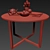 Modern Dining Set: Table with Four Chairs 3D model small image 2