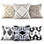 Elegant Geometric Throw Pillows 3D model small image 1