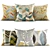Stylish Embroidered Cushions 3D model small image 1