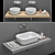 Hatria Pencil Washbasins: Sleek Design, Superior Quality 3D model small image 1