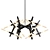 Ethereal Elegance: Astral Agnes Chandelier 3D model small image 1