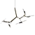 Agnes 10-Light Aluminum Chandelier 3D model small image 1