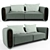 Modern Legno Fabric Sofa 3D model small image 1