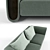 Modern Legno Fabric Sofa 3D model small image 2