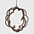 Bronze Blow Pendant: Elegant Illumination 3D model small image 1