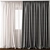 Elegant Detailed Curtain Model 3D model small image 1