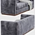 Title: West Elm Rochester Sofa 3D model small image 2