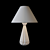 Beige Globo Jeremy Table Lamp 3D model small image 3