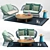 Kettal Cala 2 Seater Sofa: Customizable Comfort 3D model small image 1