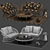 Kettal Cala 2 Seater Sofa: Customizable Comfort 3D model small image 3