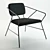 House Doctor Klever: Stylish Metal Lounge Chair 3D model small image 2