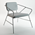 House Doctor Klever: Stylish Metal Lounge Chair 3D model small image 3