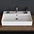 Teorema 2.0 Ceramic Washbasin 3D model small image 2