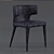 Modern Melrose Dining Chair + Stylish Zepher Dining Table 3D model small image 2