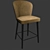 Elegant Minotti Aston Parquet Counter Stool 3D model small image 2