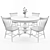 Elegant Round Dining Table 3D model small image 3