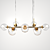 Gleaming Glass Orb Chandelier 3D model small image 1