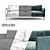 Elegant Homeline Costello Sofa 3D model small image 2