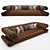 Cosy Crawl Sofa 3D model small image 1