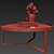 Elegant Parquet Coffee Tables 3D model small image 2