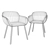 Elegant Myra Armchair: Fabric and Wood Blend 3D model small image 2