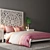 Lombok Queen Bed Set: Handcrafted Mango Wood & Nightstand by Anthropologie 3D model small image 3