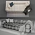 Arflex STRIPS: Stylish Designer Sofa 3D model small image 2