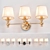 Elegant Triple Sconce - Luxe Lighting 3D model small image 1