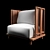 Elegant Shu Yun Lounge Chair 3D model small image 3