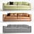 Luxurious Alberta Laguna Sofa 3D model small image 2