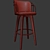 Arven Wa Bar Stool: Sleek and Stylish Seating 3D model small image 2