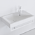 Cielo Smile Blink: Stylish Wall-Mounted Wash Basin 3D model small image 3