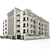 Timeless Indian Charm: Classic Low-rise Apartment 3D model small image 2