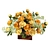 Sunny Blooms: Yellow Bouquet 3D model small image 1