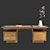Direttorio-inspired Morelato President Writing Desk 3D model small image 1