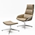 Sleek Bond Armchair 3D model small image 1