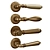 Elegant Rossi Door Handle Set 3D model small image 1