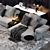 Elegant Collar Sofa by Minotti: Perfect Blend of Comfort and Style 3D model small image 2