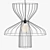 Modern Elegance: Long Island Chair, Vilna Table & Parachute Lamp 3D model small image 3