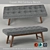 Copan Mid Century Bench: Sleek and Stylish Seating 3D model small image 1